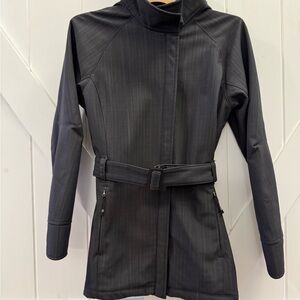 North End Sport Gray Heather Water Resistant Belted Winter Jacket